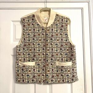 Floral Patterned Vest